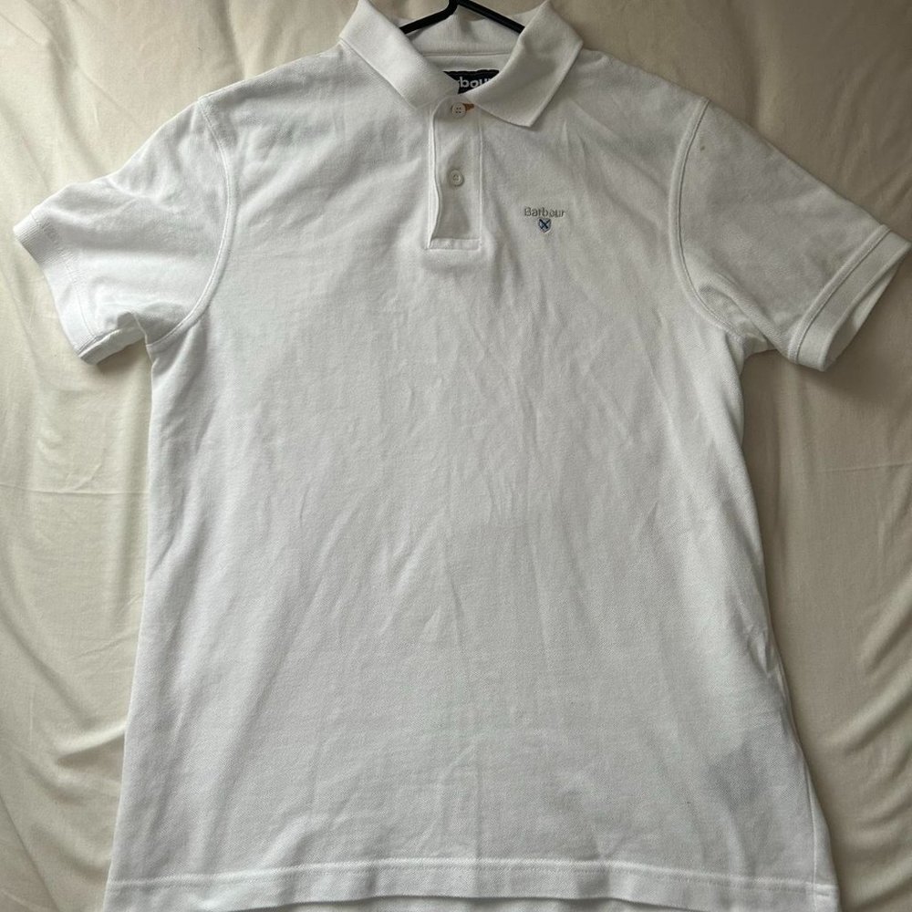 Barbour Mens White T-shirt